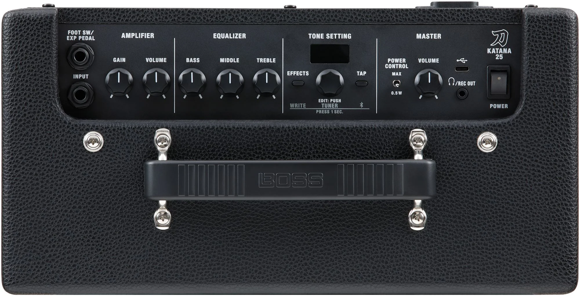 Gitarrenverstärker, Combo-Verstärker, schwarz, Equalizer, Effektregler, Gitarrenverstärker, Combo-Verstärker, schwarz, Equalizer, Effektsteuerung